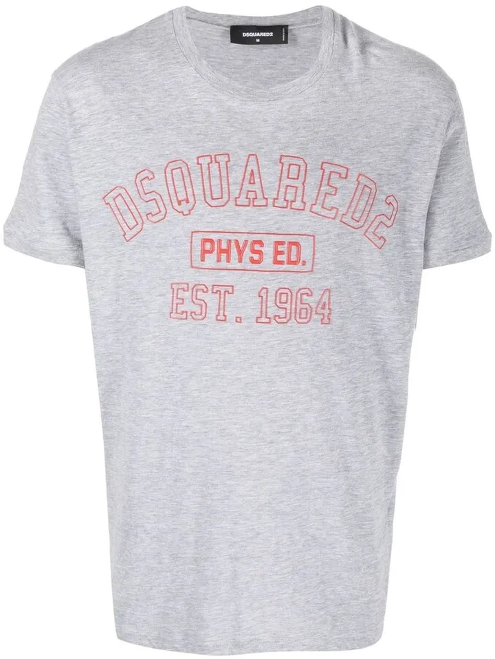 logo print crew neck T-shirt