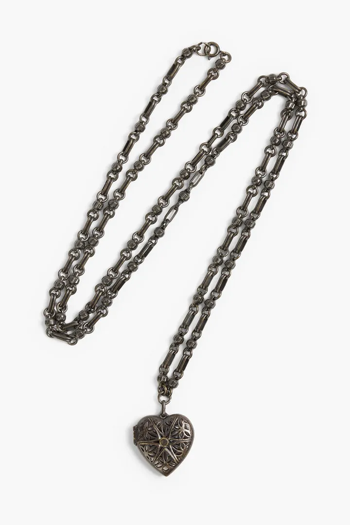 Burnished gold-tone necklace