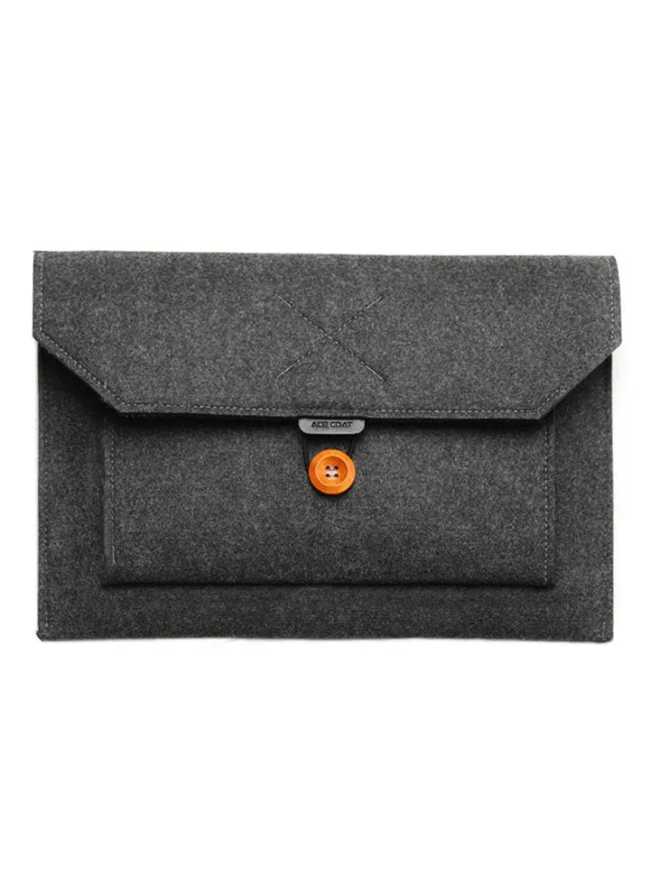 15.6-Inch Laptop Bag For Macbook Dark Grey