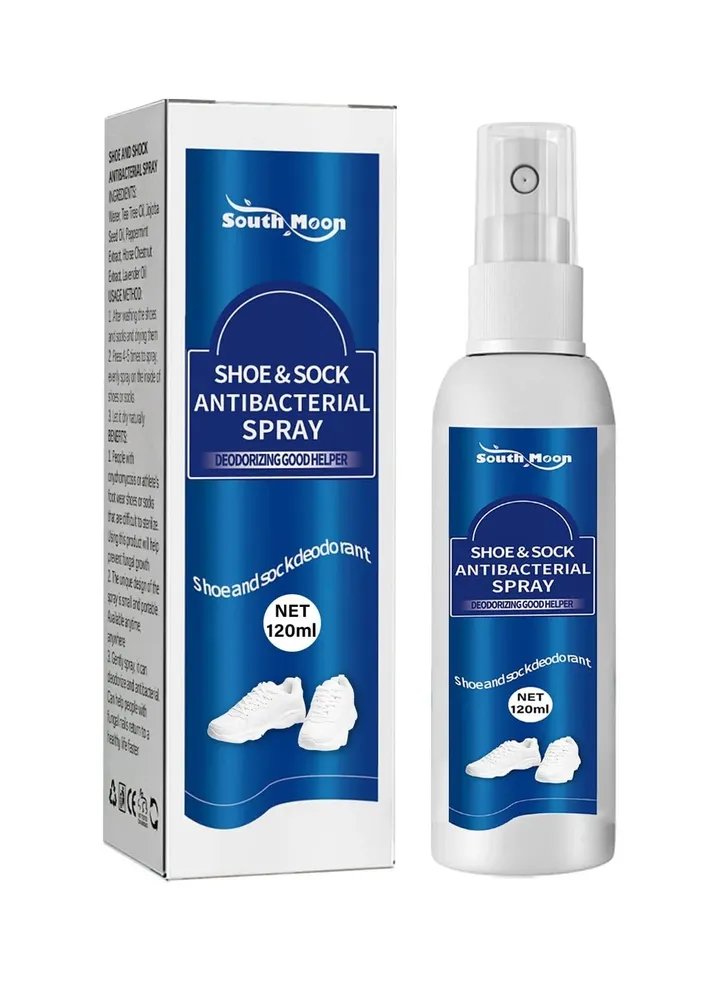 Plan A Shoe Deodorizer Spray, Antibacterial Foot Deodorant, Natural Antibacterial Spray, 120ml Foot Odor Relief Spray, Shoe & Socks Freshener
