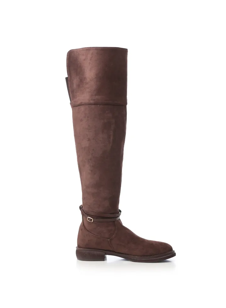 Suede Brown Boots For Women