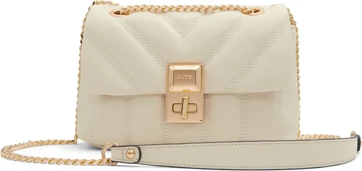 Rhilii Quilted Faux Leather Crossbody Bag