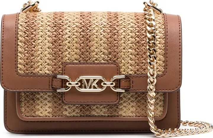 Heather logo-plaque shoulder bag
