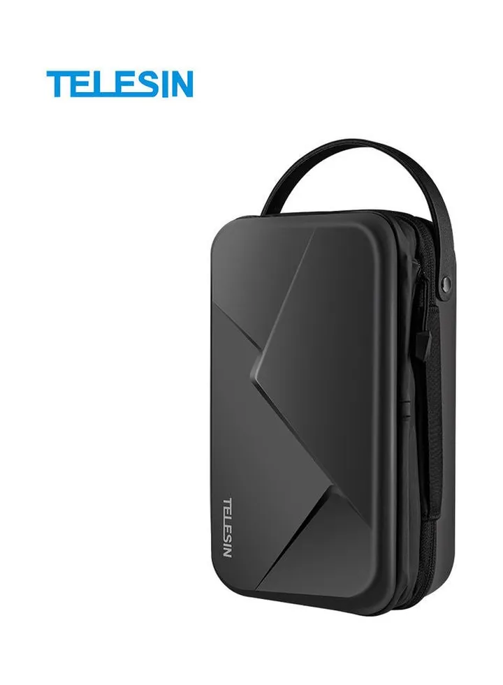 Waterproof Action Camera Hard Carrying Case with Strap Black