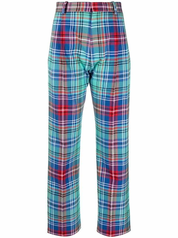 Martini tartan tailored trousers
