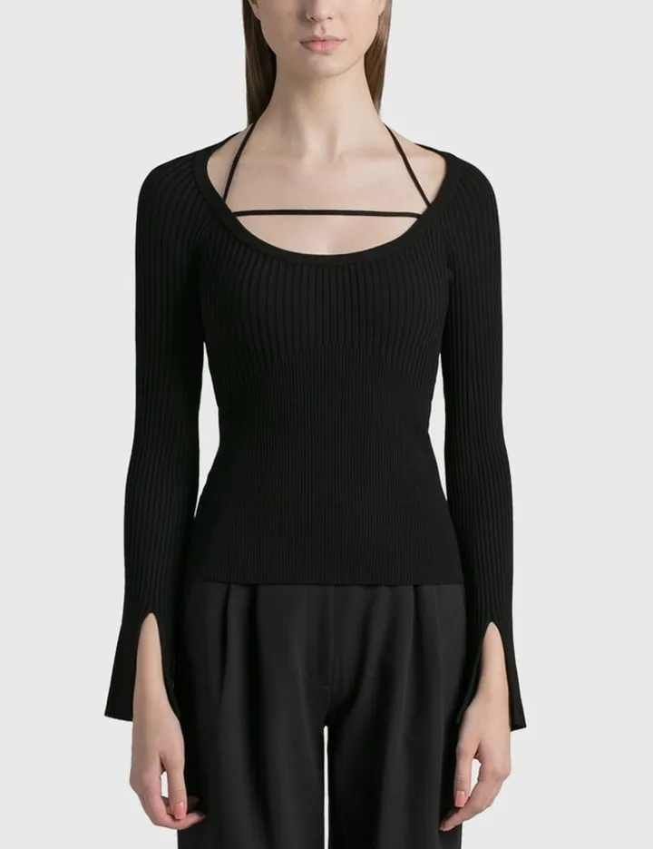 Minka Compact Rib Halter Top