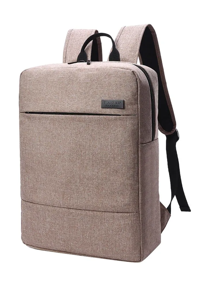 Business Laptop Backpack For Notebook Khaki
