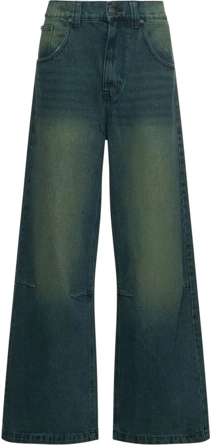 Oversize sandblast jeans