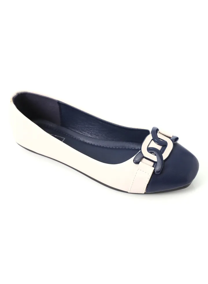 Bi-Toned Slip On Casual Flats