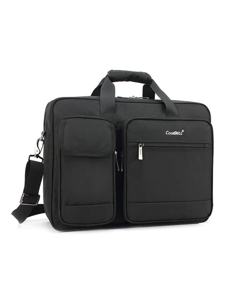 Multicompartment Laptop Bag Black