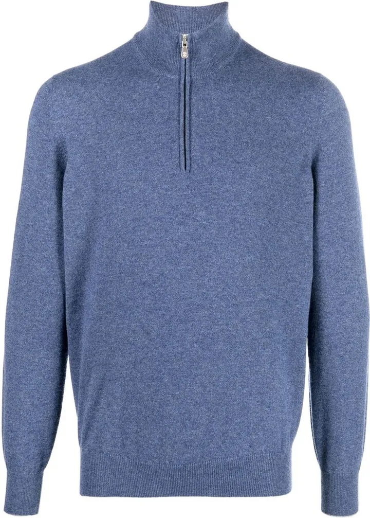 Knitted Quarter-Zip Jumper