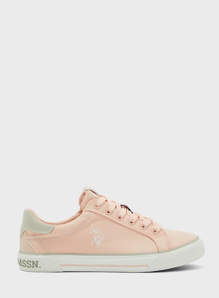 Lace Up Low Top Sneakers