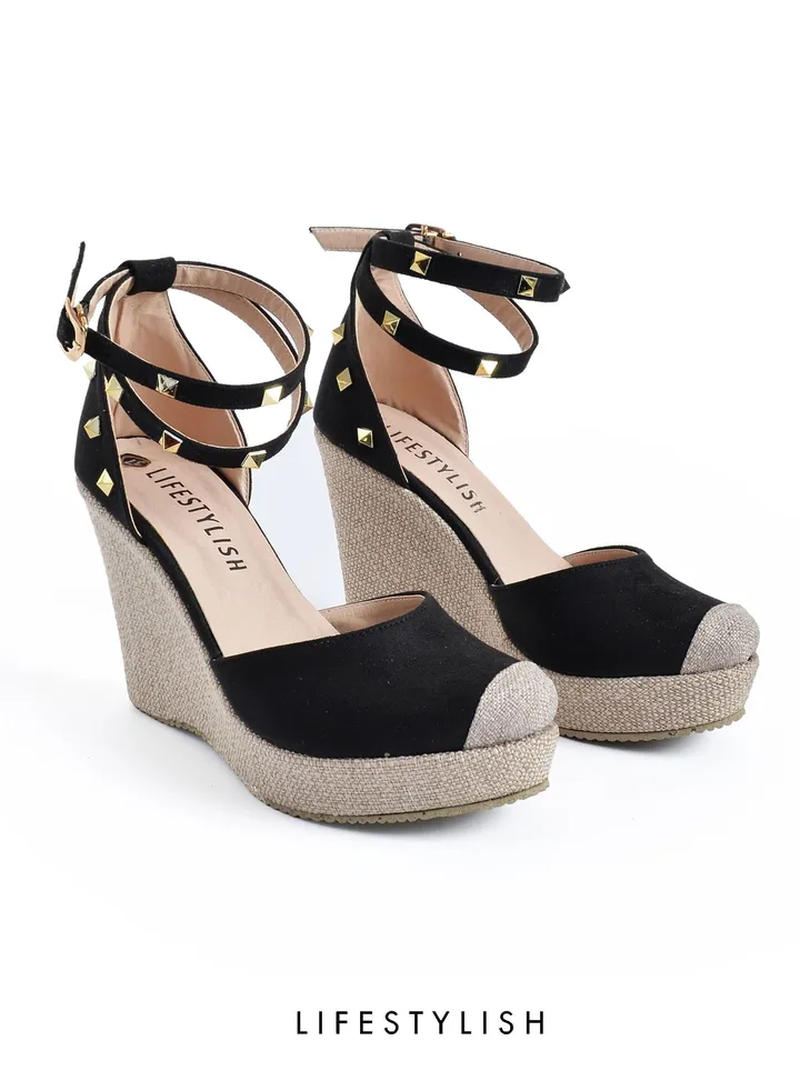 Sn-W4- Shose Heel Wedges -Black