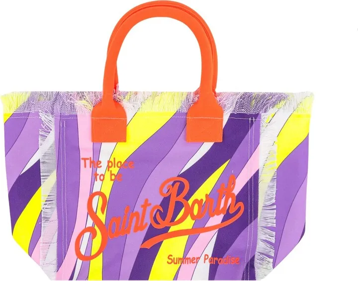 Handbag with front logo print