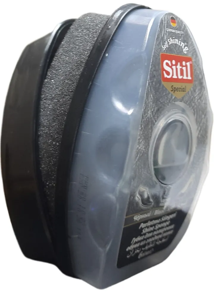Special Shoe Shine Sponge With Dispenser - Black Color