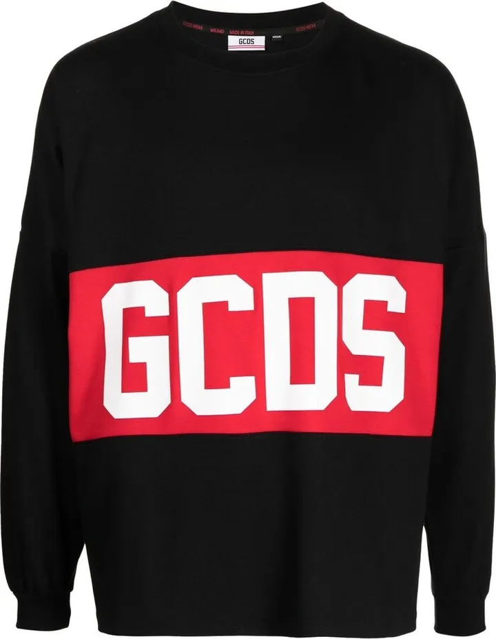 colour-block logo-print T-shirt