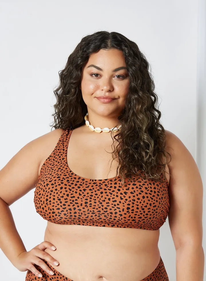 Curve Madison Bikini Top Tobacco Brown