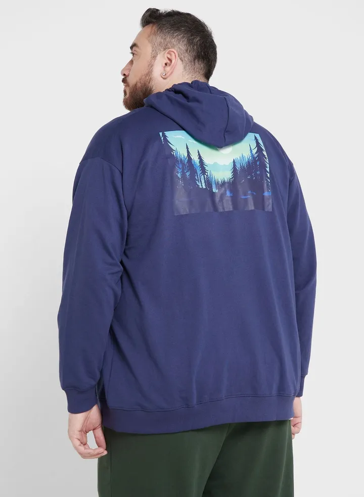 Plus Size Graphic Hoodie