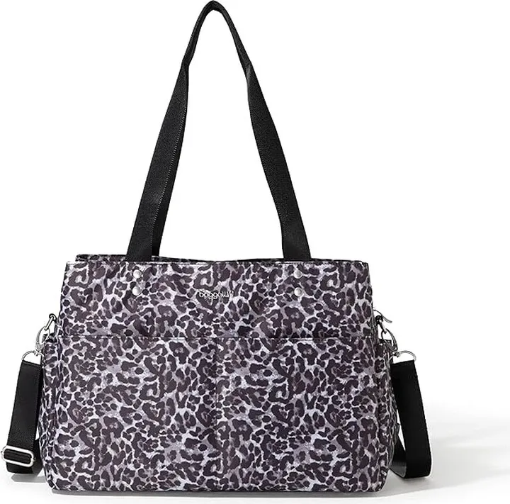 Baggallini The Only Bag (Grey Wild Cheetah) Handbags