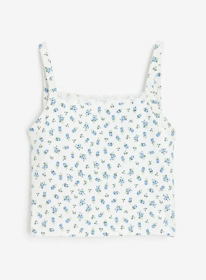 Kids Graphic Print Strappy Top