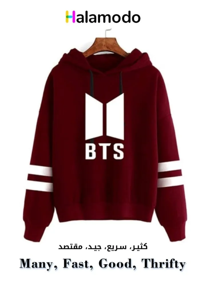 Red Men's Long Sleeve Sweatshirt Sports Hoodie