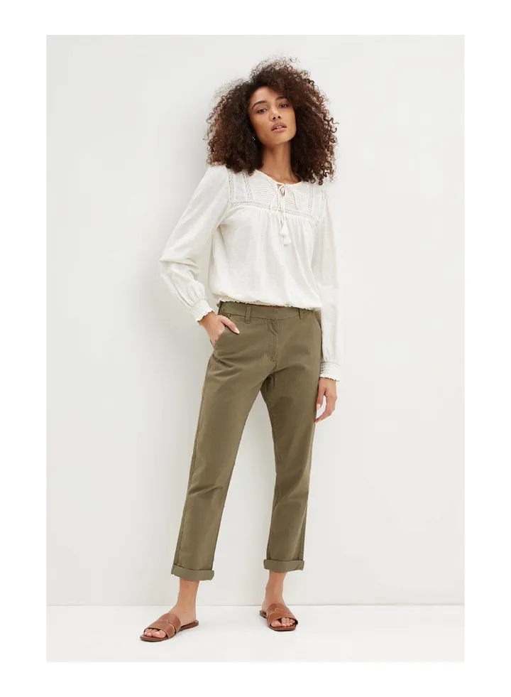 Olive Chino Trousers