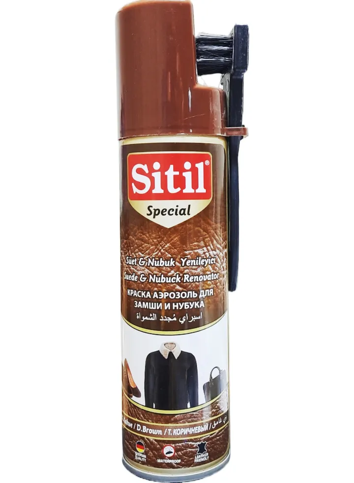 Suede & Nubuck Renovator Spray - Dark Brown Color