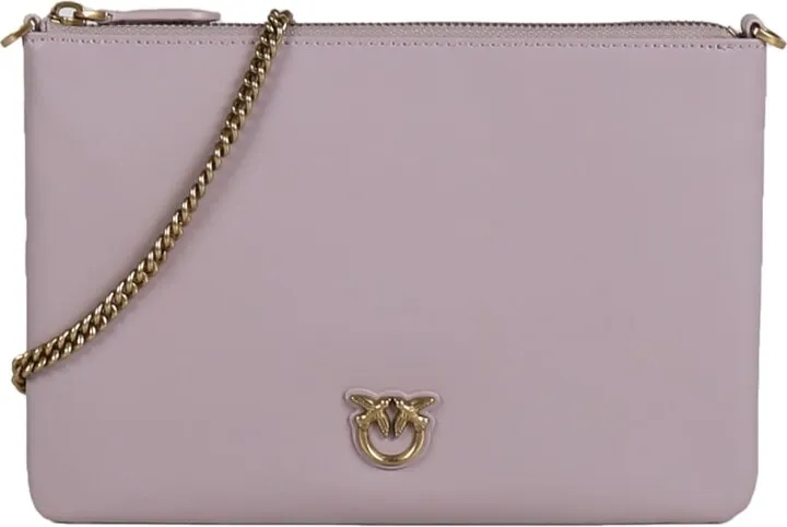 Shoulder Bag With Logo Plaque