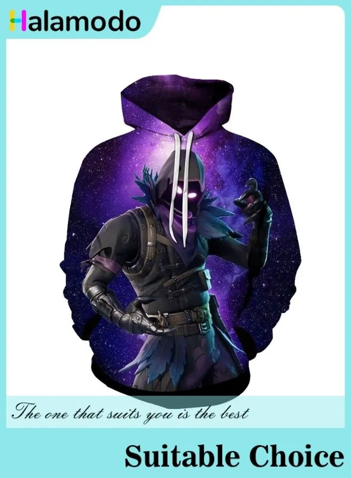 Fortnite 3D Digital Printed Unisex Hoodie with a Hooded Pullover Design for Sports.