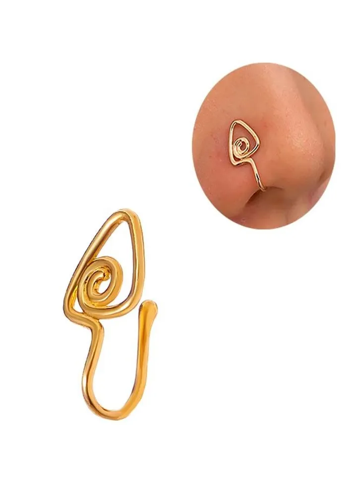 1Pcs Crystal Butterfly Fake Nose Ring