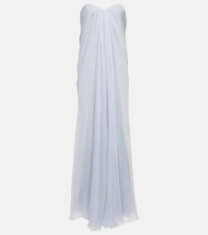 Silk chiffon gown