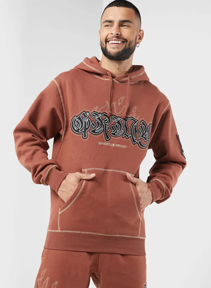 Fire Route Vintage Hoodie