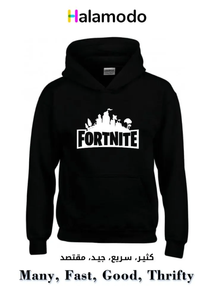 Black Men's Long Sleeve Sweatshirt Sports Hoodie