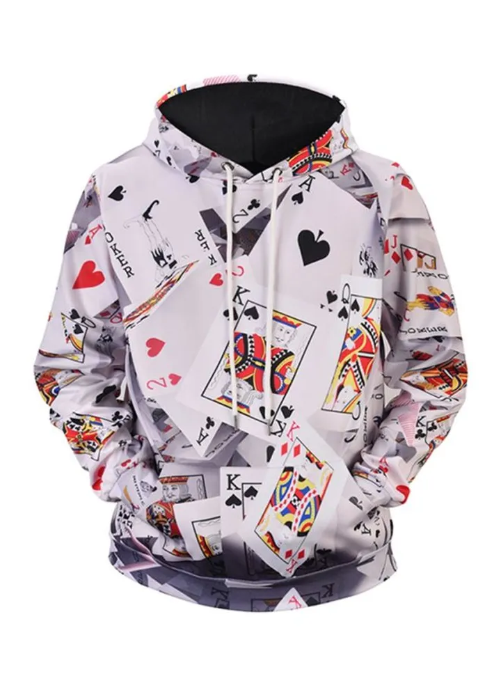 3D Printed Hoodie White/Red/Black
