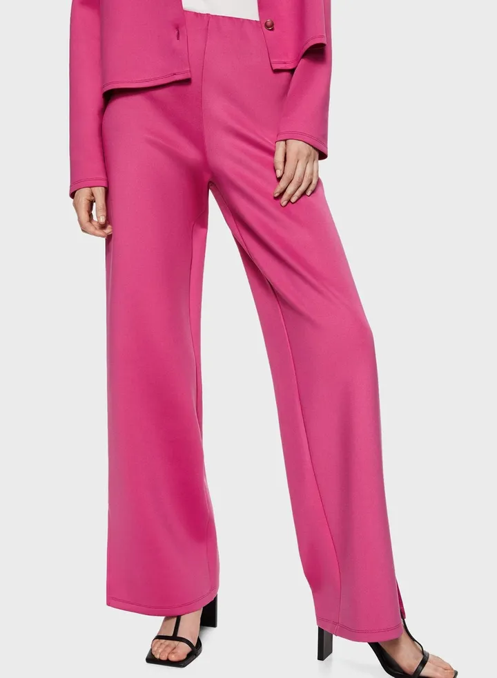 High Waist Slit Pants