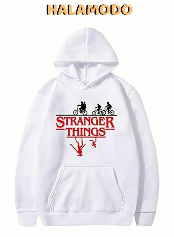 Casual Hoodie Stranger Things Printed Long Sleeve Tops