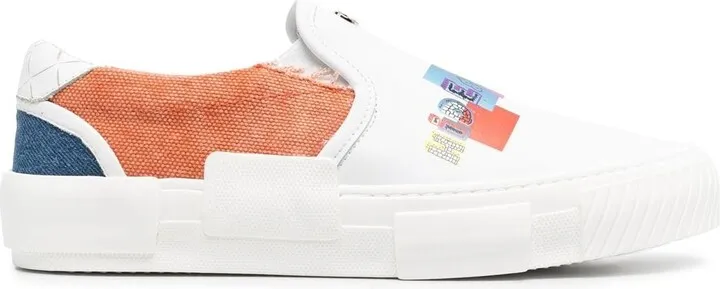 Logo-Print Slip-On Sneakers