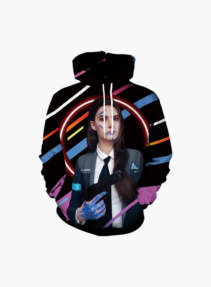 3D Printing Long Sleeve Hoodie Multicolour