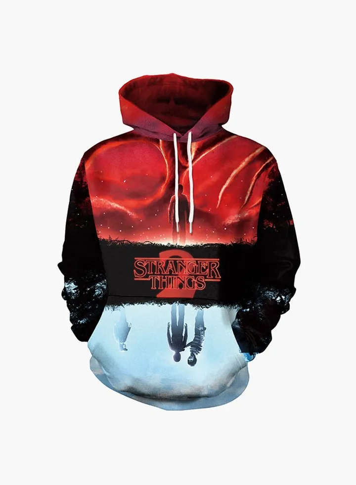 3D Printing Long Sleeve Hoodie Multicolour