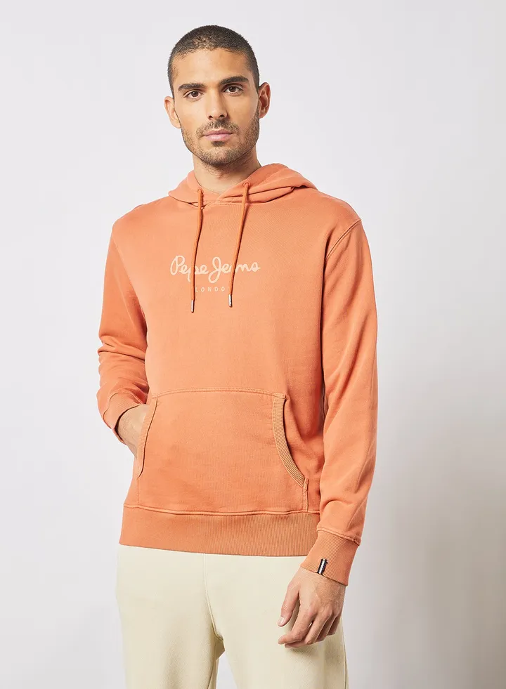 Dariel Logo Hoodie Orange