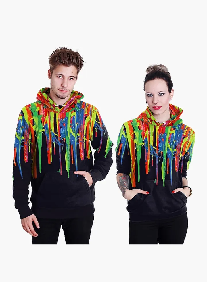 3D Printing Long Sleeve Hoodie Multicolour