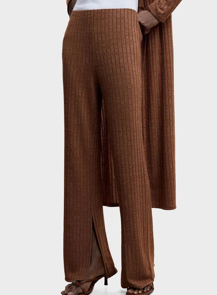 Wide Leg Knitted Pants