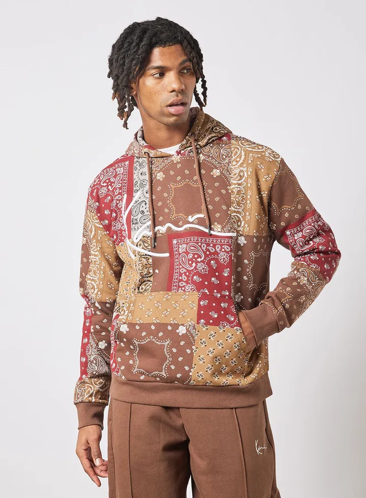 Paisley Print Hoodie