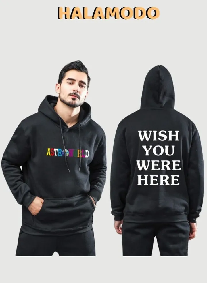 Casual Pullover Astroworld Printed Hoodie Long Sleeve Top
