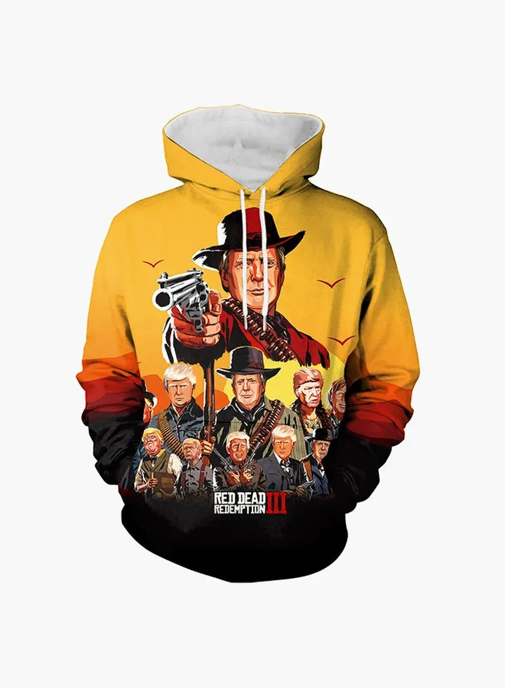 3D Printing Long Sleeve Hoodie Multicolour