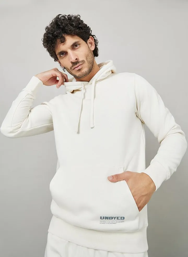 Undyed Print Hoodie