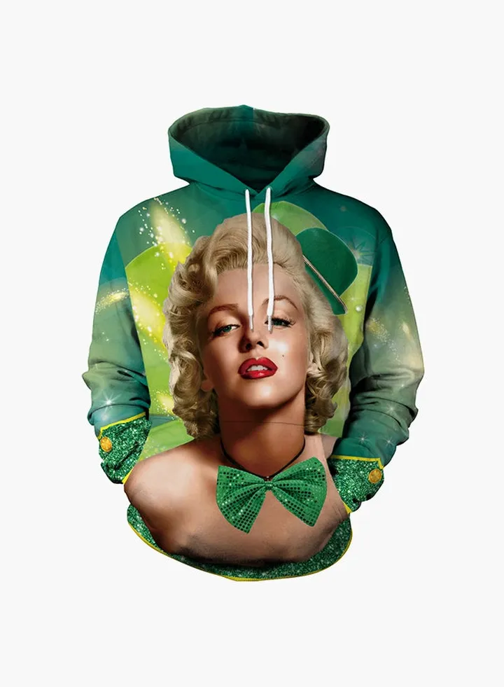 3D Printing Long Sleeve Hoodie Multicolour