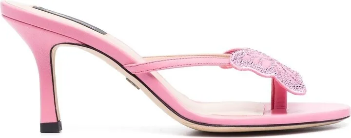 Butterfly-Patch 90mm Thong Sandals