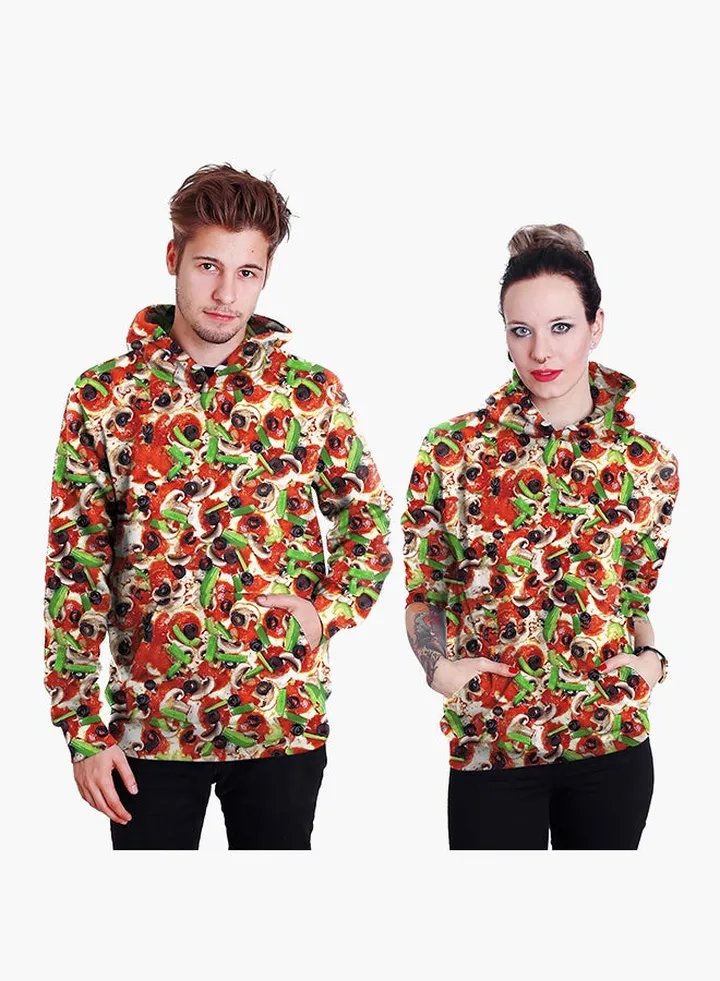 3D Printing Long Sleeve Hoodie Multicolour