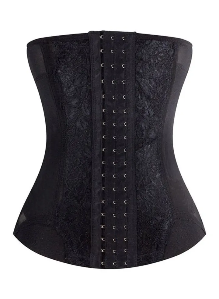 Embroidered Corset Black